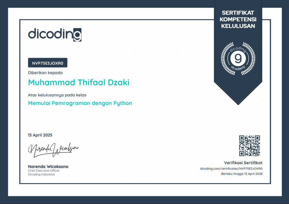 Python Programming - Dicoding